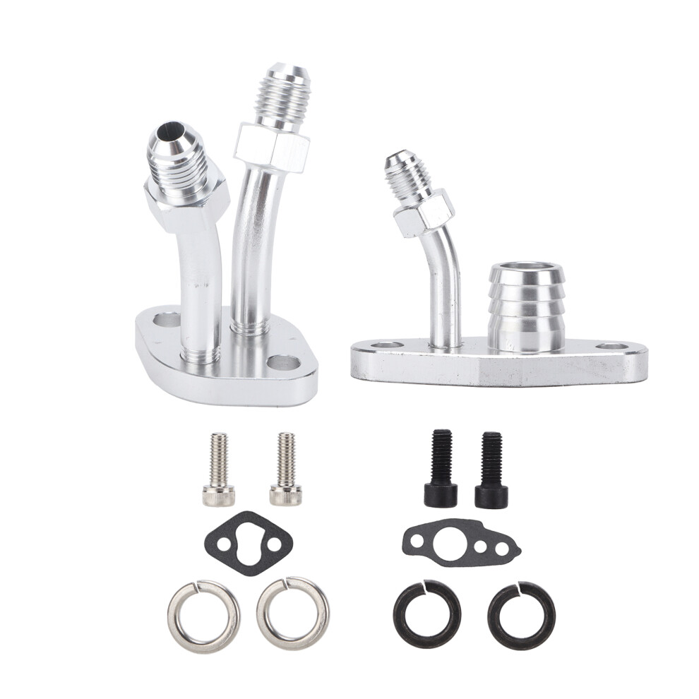 Aluminum Turbo Oil Feed Drain Flange Kit For Ct9 Ct12 Ct20 Ct26 8201358685198