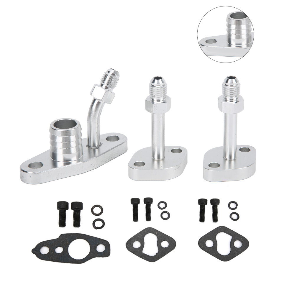 Turbo Oil Feed Drain Flange Kit For Ct9 Ct12 Ct20 Ct26 Aluminum Alloy 9361358685501