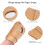 Embroidery Thimble: Leather Fingertip Protector for Safe Sewing - Small 3