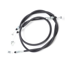 2PCS Rear Brake Cable Set for Kawasaki Mule 2x4 & 4x4, Black