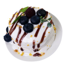Realistic Cake Model PU Small Colorful Fuit Themed for-brown