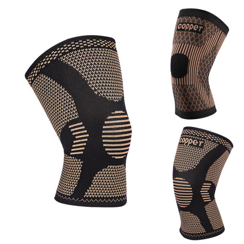 Knee Compression Sleeve for Running-Copper style with wo L 2