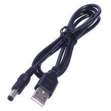 Heavy Duty USB to DC5.5 x 2.1mm Charger Cable for-straight head