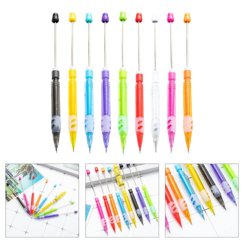 6Pcs 0.5mm Automatic Pencil Beadable Mechanical Pencils-Green 2