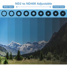 Filtre ND2-400 de 37 mm, 4x4x1 cm, Noir, pour smartphone