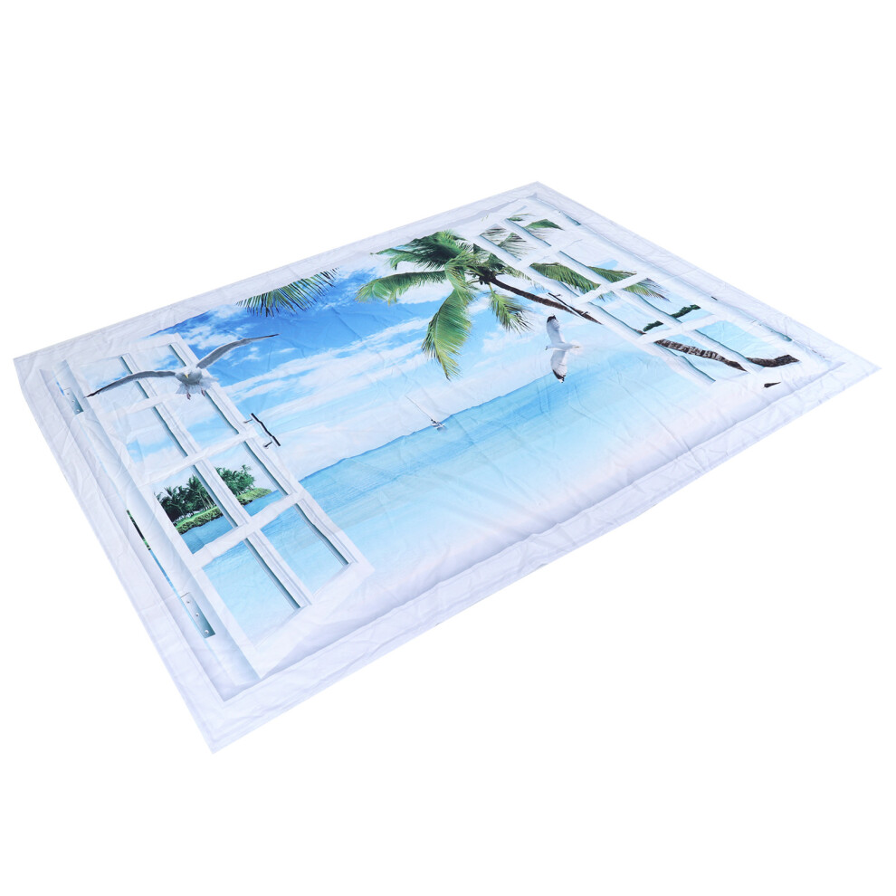 6.6x4.9ft Polyester Beach Landscape Tapestry for Bedroom & Living Room-image-OPC-PMSH9CV-NEW