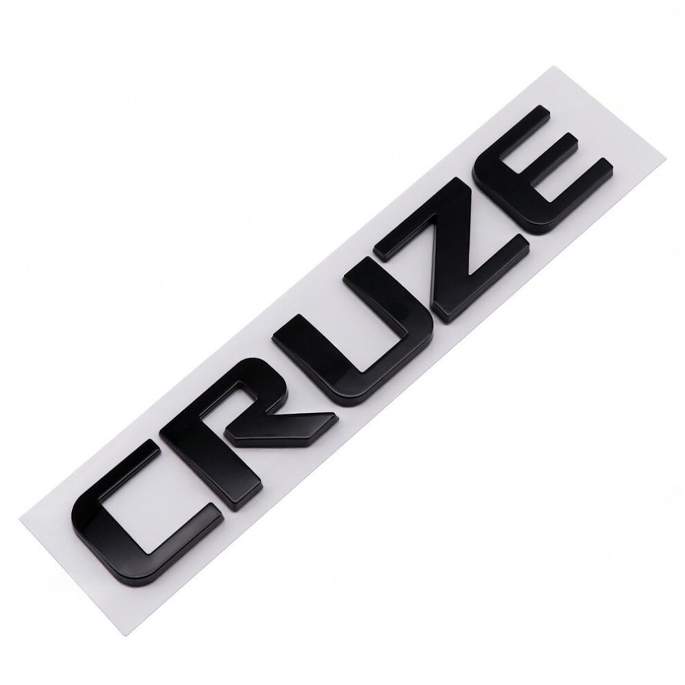 (Cruze- ) Abs Tail Badge Exterior Decal For Chevrolet Cruze Monza Malibu Black 4069369227233