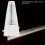 Durable White Mechanical Metronome for All Instruments Pyramid Design 9
