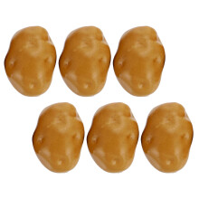 6 stk. falsche kartoffeln, künstlich, gemüsedekoration, fotoprop