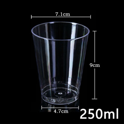 20 8 Oz 250 Ml Einweg Transparente Kunststoff Probierbecher 1