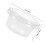 100 Unidades 1 Oz Desechables De Plástico Transparente Con 2
