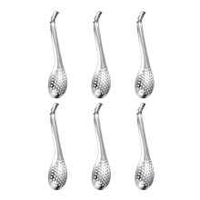 6Pcs Home Stainless Steel Caviar Colanders And Spoons