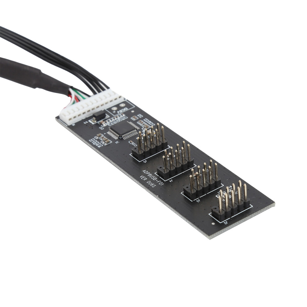 4-Port Usb 2.0 9Pin Adapter Card With Enhanced 15Pin Sata Power 4361358693709