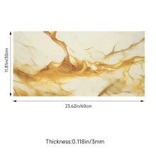 (Amber Sand Marble, 40cm L x 40cm W) AceHome 10Pcs PVC Marble Wall Sticker Peel and Stick Tile Vinyl Wrap for Kitchen and Bathroom Decor