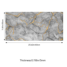(Mist Grey Marble, 40cm L x 40cm W) AceHome 10Pcs PVC Marble Wall Sticker Peel and Stick Tile Vinyl Wrap for Kitchen and Bathroom Decor