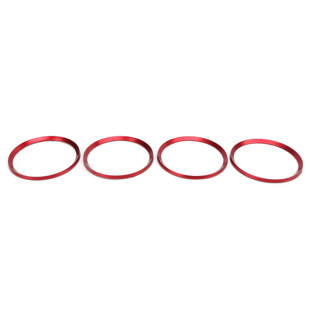 4Pcs Aluminium Alloy Wheel Hub Center Trim For Honda Civic 10Th Gen 2016-2019 Red 4641358694884