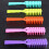 Brosse à cheveux pour ventilation, brosse à cheveux à 7 rangées 6