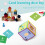 Dés avec poche transparente, grands dés pour enseignants, Cubes 5