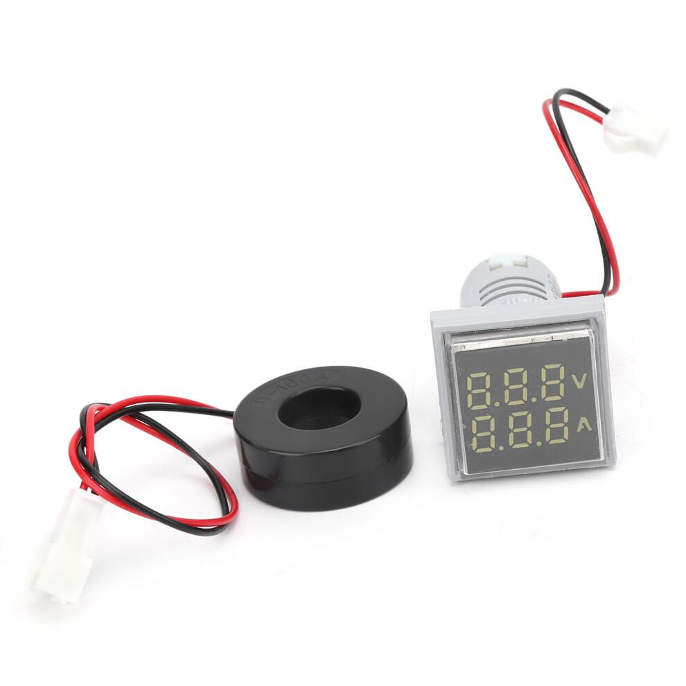 Ad16â22Fva 2In1 Ac Voltage & Current Meter, 0-100A, 60-500V, White 9391358696665