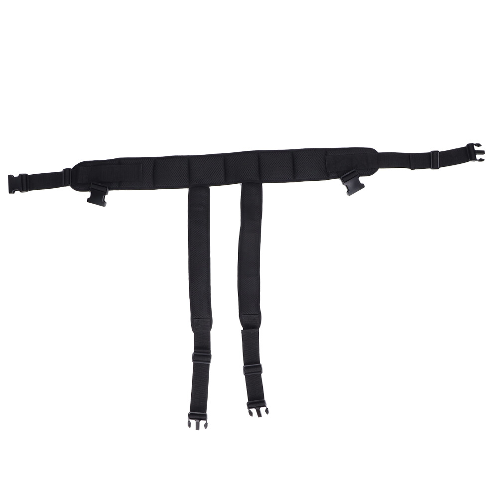 Black Adjustable Wheelchair Safety Harness For Elderly & Patients