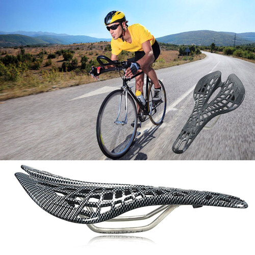 Siège de vélo de course en Fiber de carbone, siège léger et 1