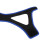 Black with Blue Edge Adjustable AntiSnoring Chin Strap Breathable Support Belt 7