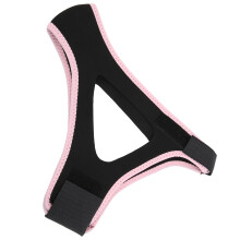 Adjustable Breathable Anti-Snoring Chin Strap Black with Pink Edge