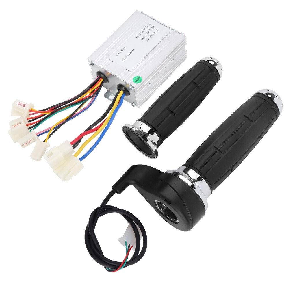 12V 500W Aluminum Rubber Twist Handle Throttle Grip For Electric Bike 8441358697467