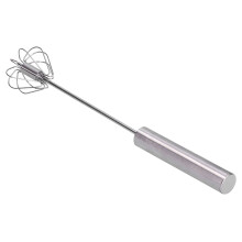Egg Beater 35cm Stainless Steel Semi Auto Household Egg Mixer Tool