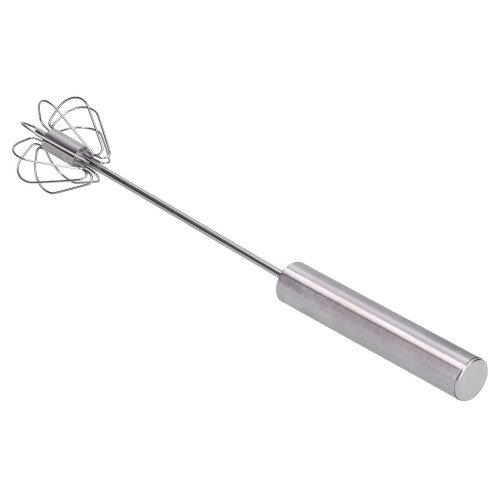 Egg Beater 35cm Stainless Steel Semi Auto Household Egg Mixer Tool