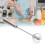 Egg Beater 35cm Stainless Steel Semi Auto Household Egg Mixer Tool 11