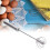 Egg Beater 35cm Stainless Steel Semi Auto Household Egg Mixer Tool 6