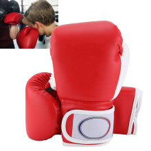 Kinder-Boxhandschuhe, PU, Rot, 22cm, 287g, Sparring & Training