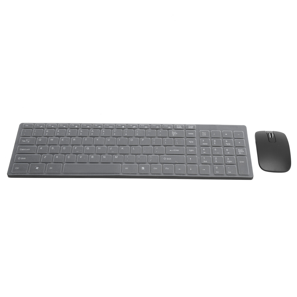 Wireless Keyboard & Mouse Combo, 10M Range, Smart Sleep Black 3671358698798