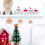 cabochons résine Mini Père Noël 3D pour bricolage 6