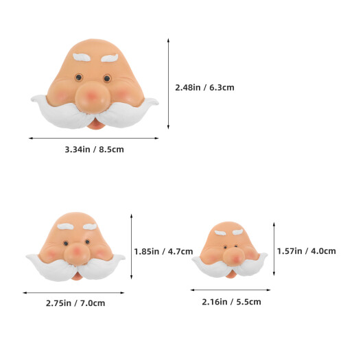 cabochons résine Mini Père Noël 3D pour bricolage 2