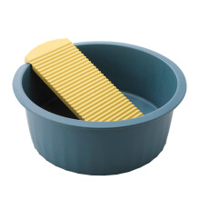 One Set Plastic Washbasin For Washing Clothes Household And Baby Use