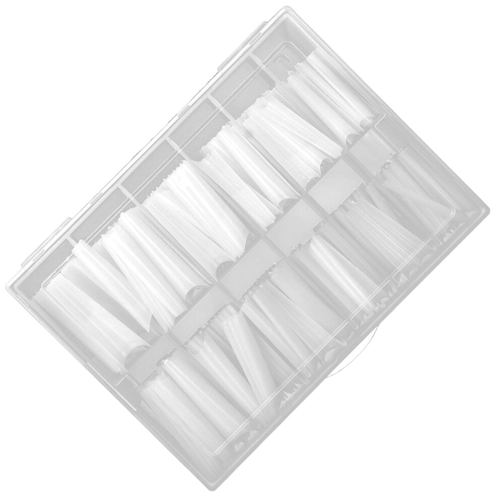 240PCS Extra Long ABS French Nail Tips for DIY Nail Art, Sizes 42.2mm