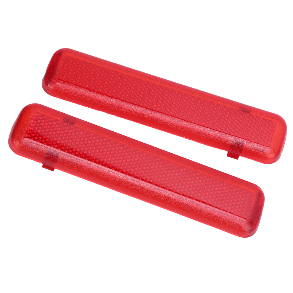 Pair Door Reflector Panel For Silverado 1500/2500 Hd/3500 2003-2006 Red 7891358699762
