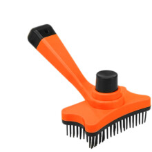 Comfort-Grip Orange Pets Brush - Better Blood Circulation & Soft Coat