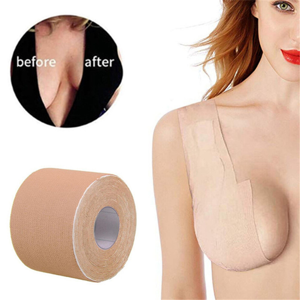 2.5M/5M Breathable Waterproof Breast Lift Tape for A-E Cups - Invisible Adhesive Bra