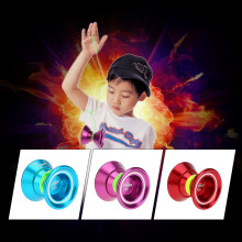 Professioneller Aluminium Magischer Yoyo N5 Desperado, 50,8 mm, Lila