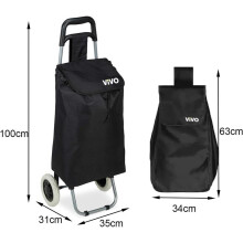 (Default) 59L Folding Lightweight Shopping Trolley