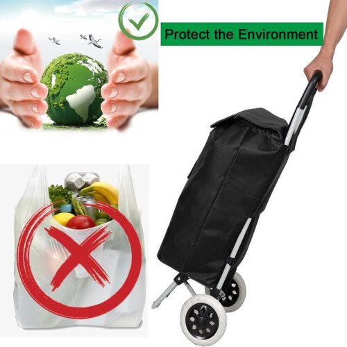 (Default) 59L Folding Lightweight Shopping Trolley 1