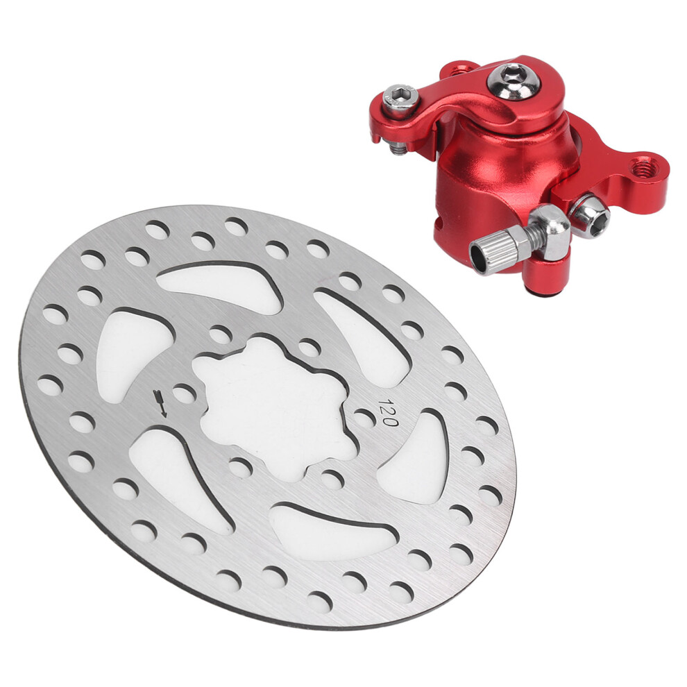 Mini Pocket Bike Rear Brake Disc 4.7In Caliper For Mbx10 Mbx11 47Cc 49Cc Red 4651358703387