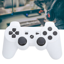 PS3 Gamepad Bluetooth senza fili 600 mAh 5.0 Bianco