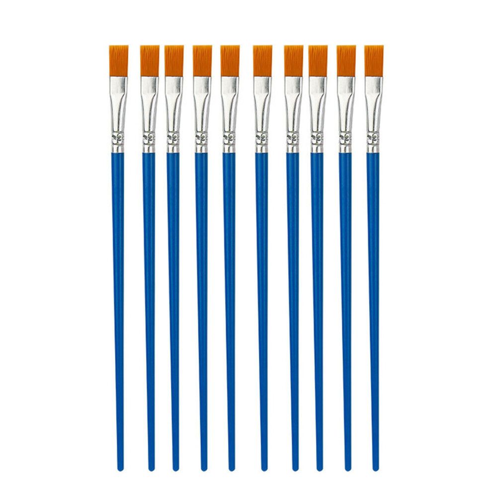 Paint Brushes 10 Pieces Sets, Fine Tip Paint-Blue Short Hair 7754000296156