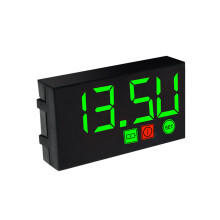 12V Motorcycles Digital Clock Voltmeter-3 functions green light