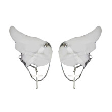 CrossPedant Hair Clip for Girl Y2K HairClip Novelty-White