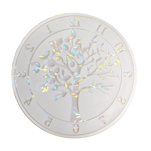 Holographic Surfaces Clock Silicone Mold Personalized-Clear